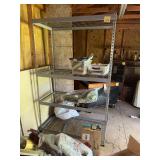 Metal shelves