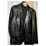 Menï¿½s Fantastic International  Black Leather Ja..