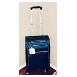 Dark blue Samsonite carry-on suitcase