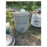 Really cool vintage Blue Grass galvanized water..