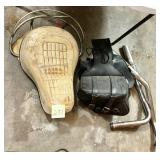 Vintage Harley-Davidson 'buddy seat', black lea..
