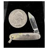 Small engraved pocket knife