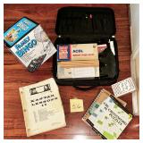 Game Lot including Bridge Set, Bingo, & crosswords