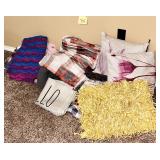 Decorative Pillows, throws & Afghan