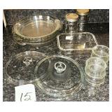 Glass pie plates, glass ramekins, replacement l..