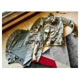 Women's military jacket and shirts