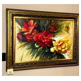 vintage Framed & Signed oil painting on canvas