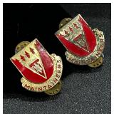Pair of U.S. Army 801st Support Battalion Insig..
