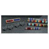 Collection of U.S. military service ribbons