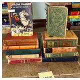 Assorted Vintage Book Lot includes Lone Ranger