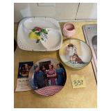 Assorted decorative plates