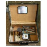 vintage vanity case or train case w/vintage Cam..