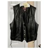 Interstate Leather men's vest size XL