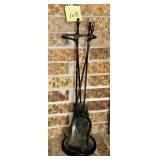 Vintage fireplace tools