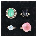 .925 Sterling Silver & Stone Rings