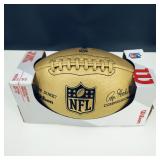 NIB-Wilson "The Duke" NFL Replica Gold Football