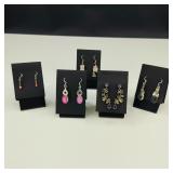 .925 Sterling Silver & Stone Earrings