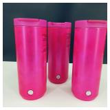 3-New 12 oz. Starbucks Travel Tumblers