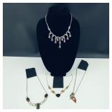 .925 Sterling Silver & Stone Necklaces