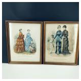Antique French Fashion Magazine Prints