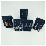 5 Pair .925 Sterling Silver Earrings
