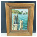Vtg "Tide Water" Oil Painting Signed by Humphreys