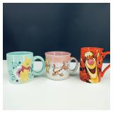 Disney Winnie the Pooh Character Coffee Mugs