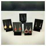 .925 Sterling Silver & Stone Earrings