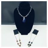 .925 Sterling Silver & Stone Necklaces