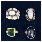 .925 Sterling Silver & Stone Rings