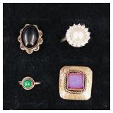 .925 Sterling Silver & Stone Rings