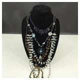 4 Stone/Glass Beaded Necklaces