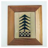 Christmas Pottery Tile Handcrafted by Local Artist