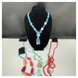 Natural Stone & Glass Necklaces
