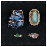 .925 Sterling Silver & Stone Rings