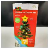 NIB- Super Mario LED Light-up Desk Christmas Tree