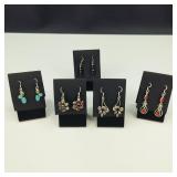 .925 Sterling Silver & Stone Earrings