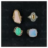 .925 Sterling Silver & Stone Rings