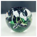 Adam Jablonski Art Glass Crystal Paperweight