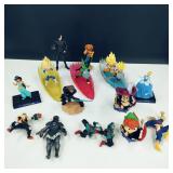 Assortment of Different Character Figurines