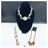 Natural Stone & Glass Necklaces