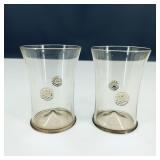 Juliska Hand Blown Signed Tumblers