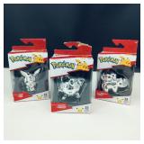 NIB-Pokï¿½mon 25th anniversary Silver Battle Figures