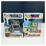 NIB-Funko POP! Jimny Cricket & Mighty THOR