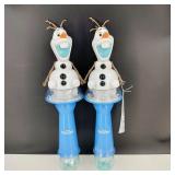 New Light Up Frozen Olaf Bubble Wands/Snow Wand