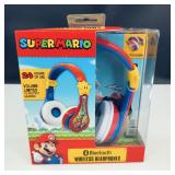 NIB-Super Mario Bluetooth Wireless Headphones