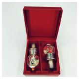 Vtg. Neiman Marcus Christmas Wine Bottle Stoppers