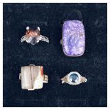 .925 Sterling Silver & Stone Rings