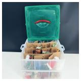 Ornament Storage Box Filled with Ornaments