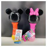 NWT-Disney Mickey & Minnie Bubble Wands